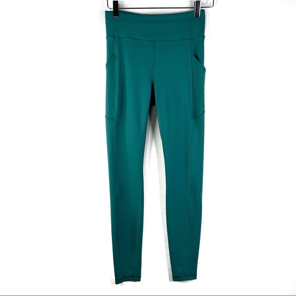 Lululemon Invigorate High Rise Tight Leggings 28” Teal Lagoon - Picture 2 of 4